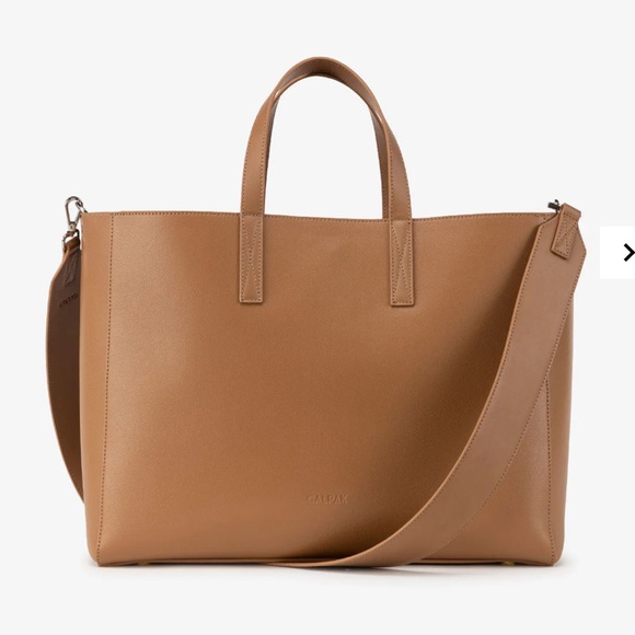 Calpak Handbags - Calpak Haven 16" Laptop Tote Bag in Toffee Career Purse